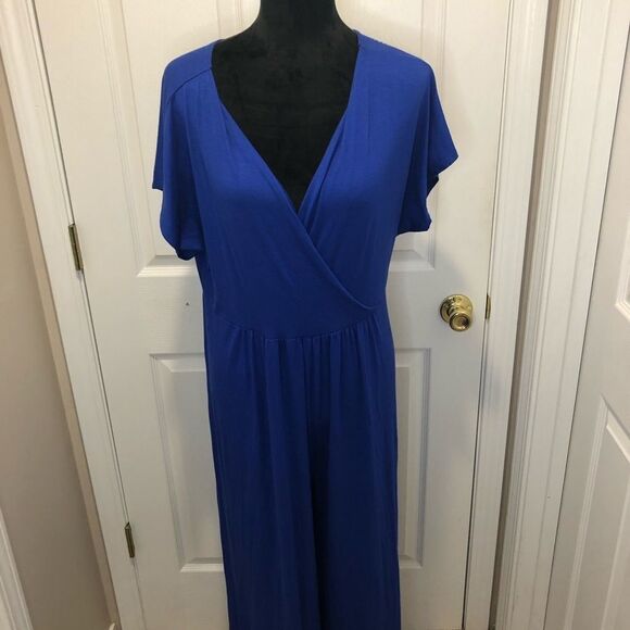 VKY & Co Pants - VKY & CO royal blue one piece jumpsuit x large